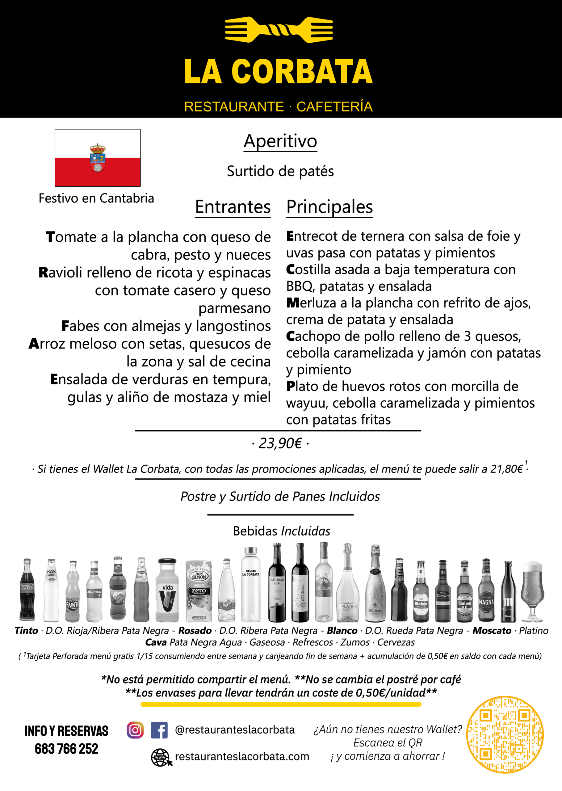 Menú Festivo 15 Septiembre